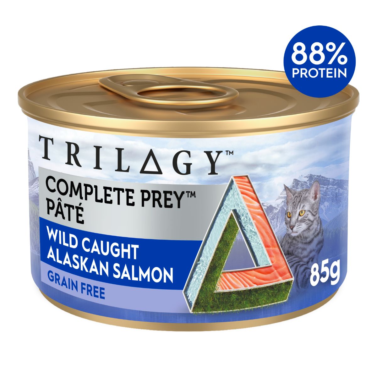 Trilogy Complete Prey Pate Adult Alaskan Salmon Wet Cat Food 85g