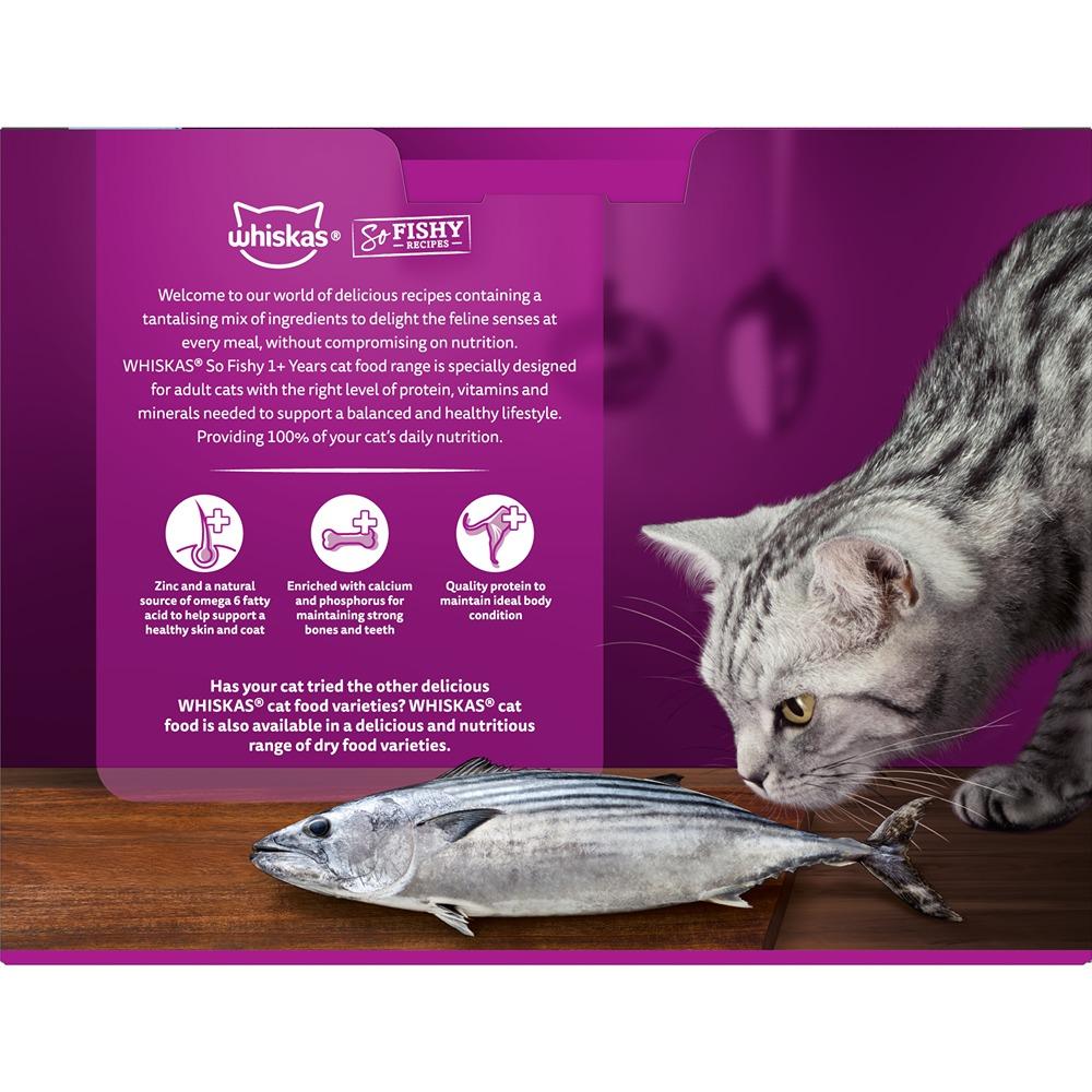 Whiskas Adult So Fishy Recipes Wet Cat Food Ocean Platter In Jelly 24x85g Pouches