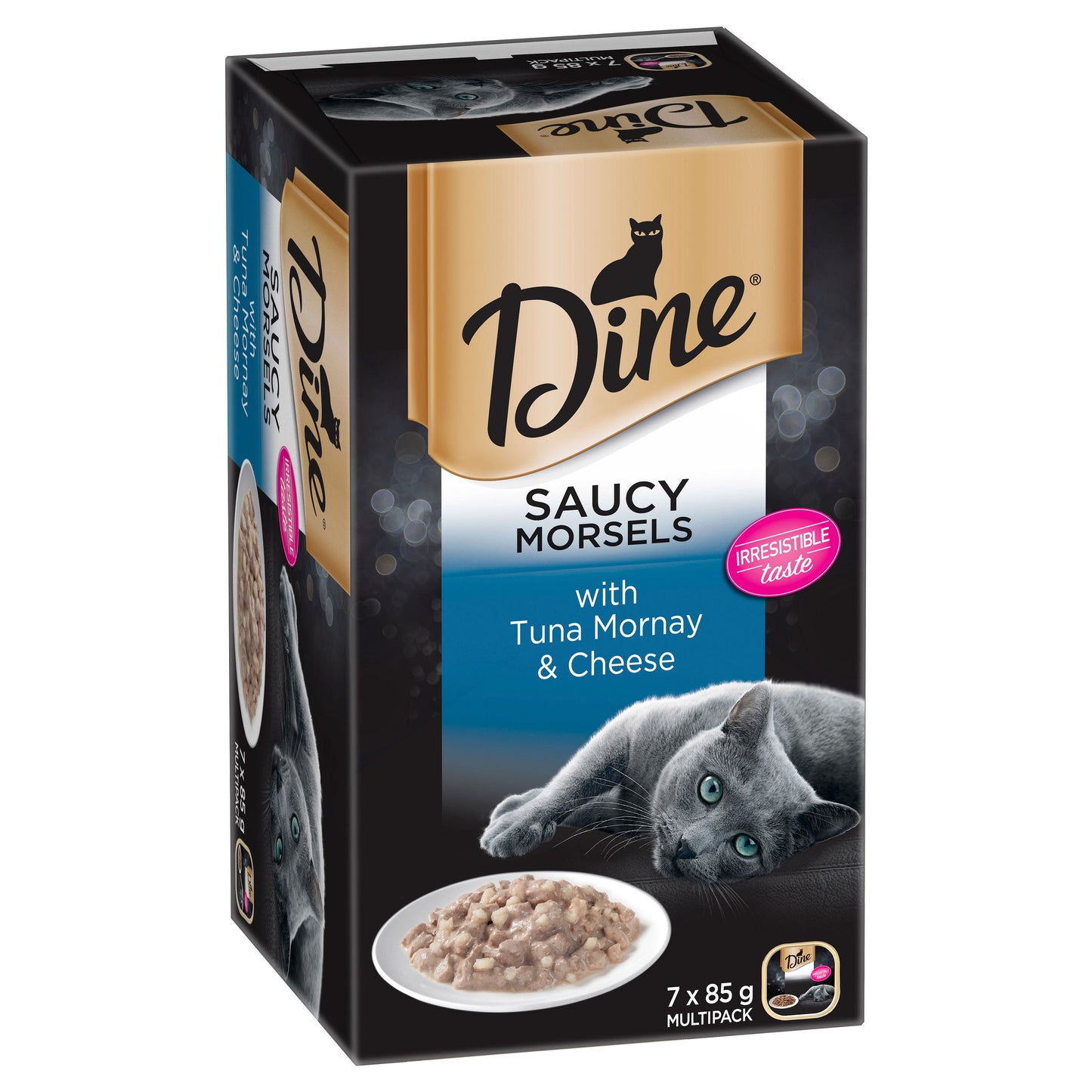 Dine Daily Tuna Mornay Topped with Cheese Wet Cat Food 7x85g