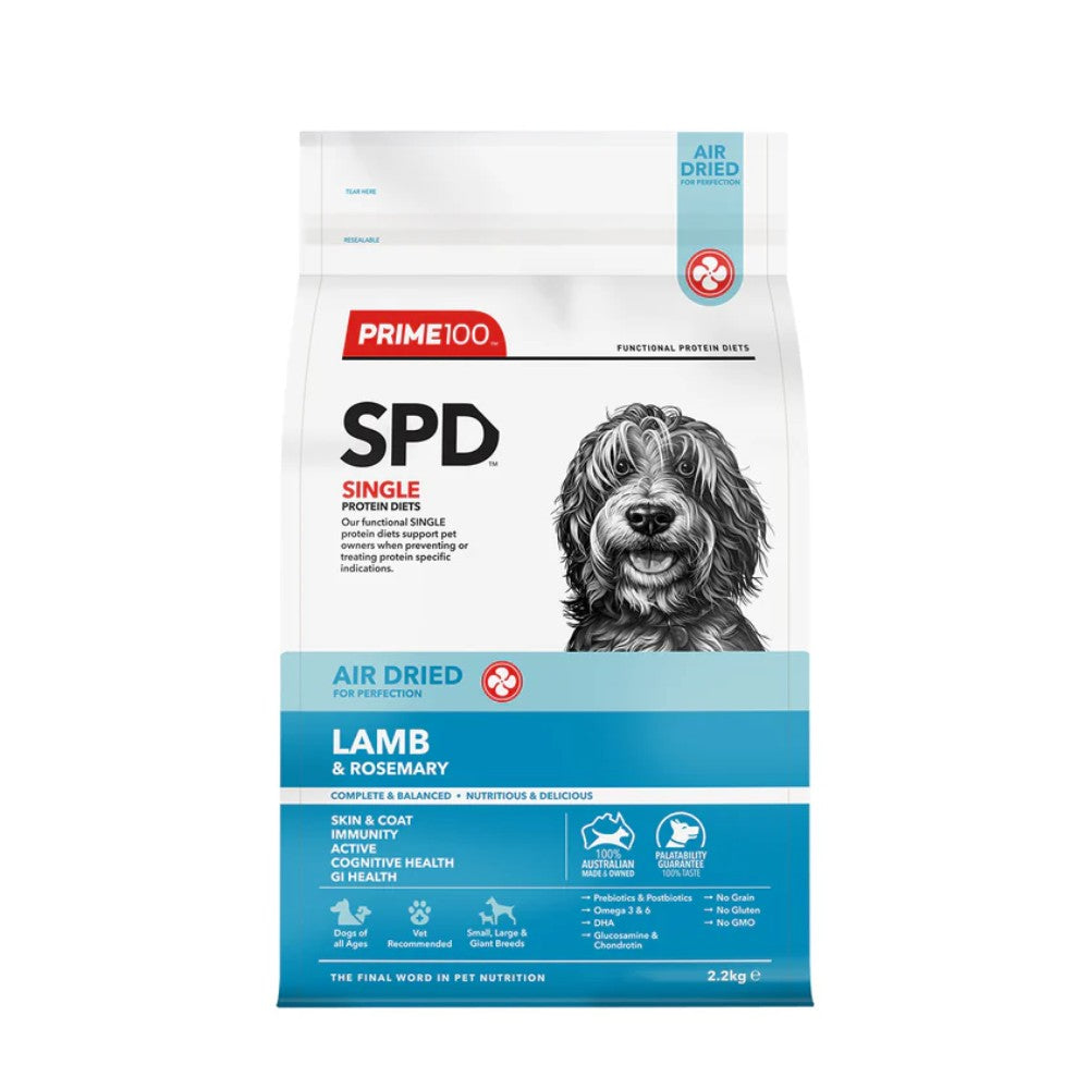 Prime100 SPD Air Dried Lamb & Rosemary Dry Dog Food