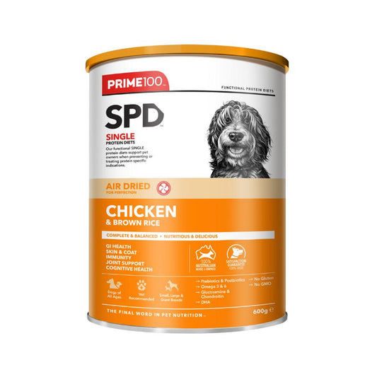 Prime100 SPD Air Dried Chicken and Brown Rice Dry Dog Food
