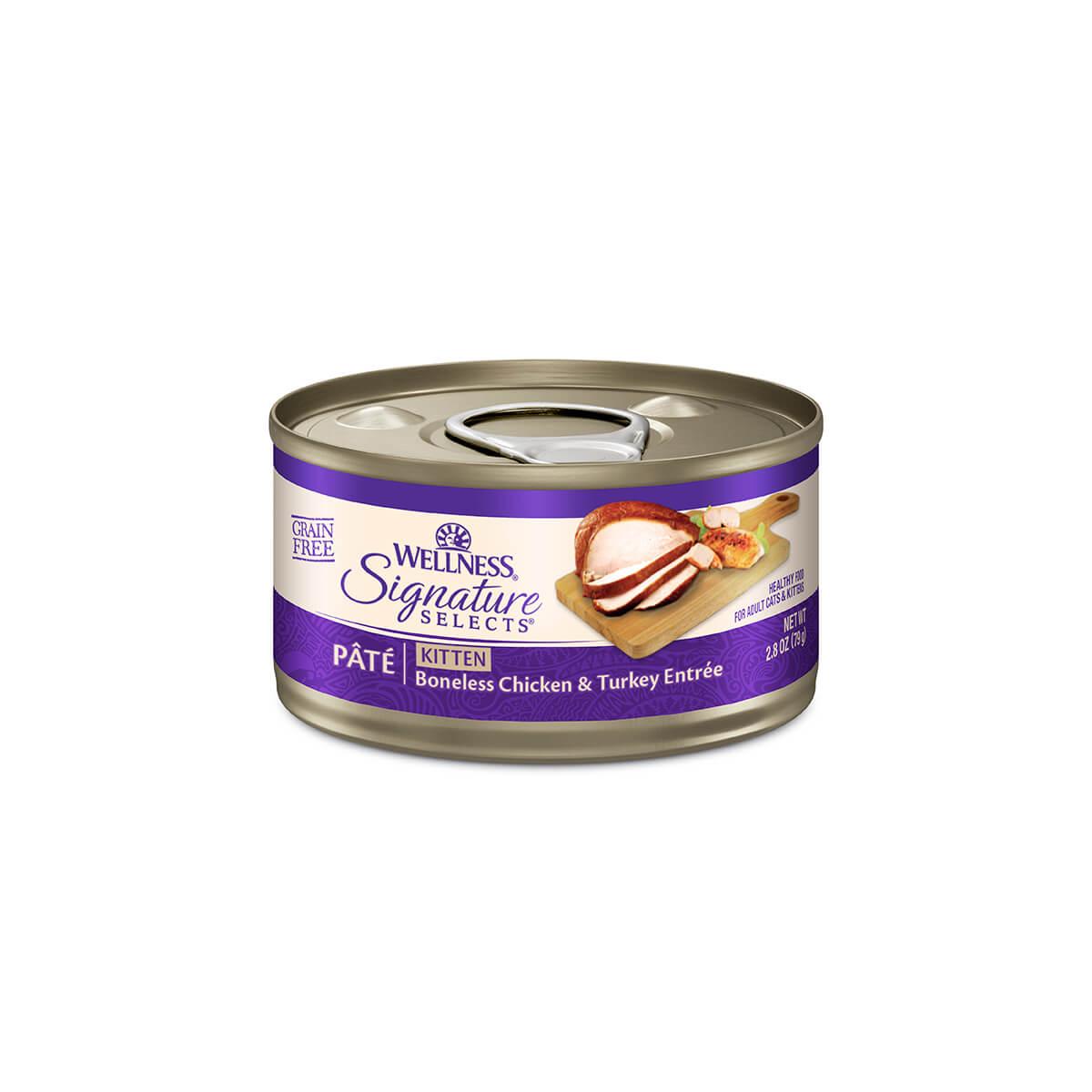 Wellness Core Signature Selects Kitten Boneless Chicken and Turkey Entrée Pate Wet Cat Food 79g