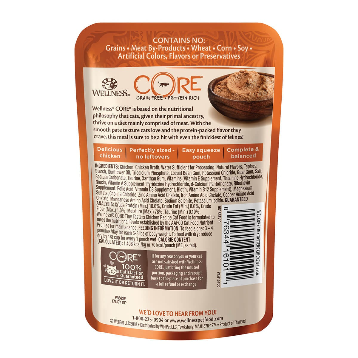 Wellness Core Tiny Tasters Chicken Recipe Pate Wet Cat Food