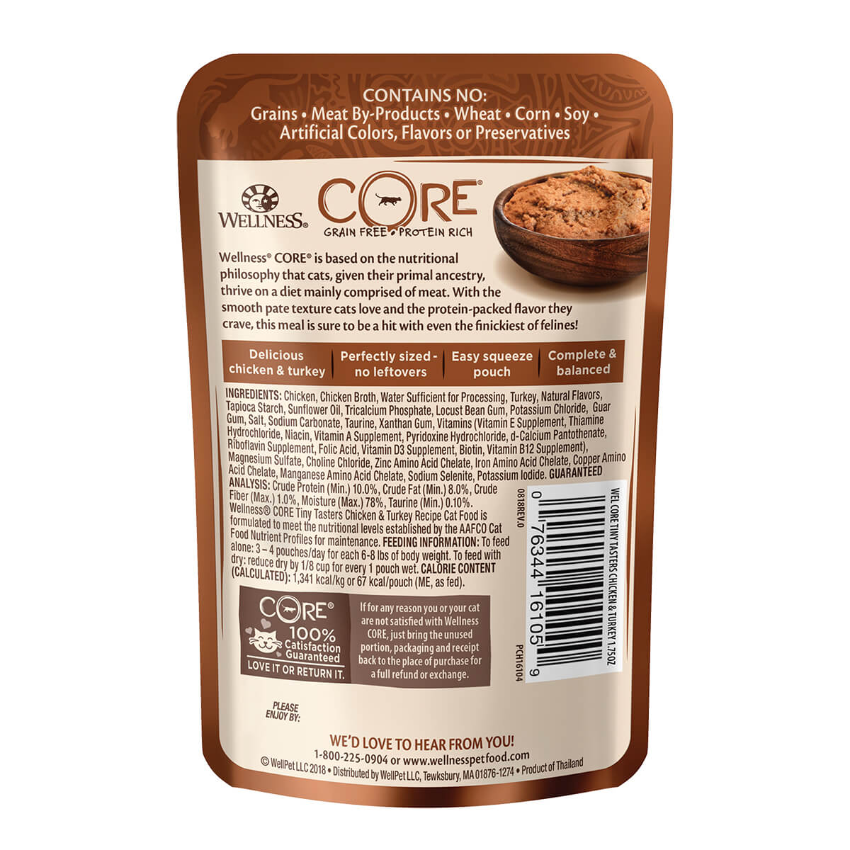 Wellness Core Tiny Tasters Chicken & Turkey Pate Wet Cat Food