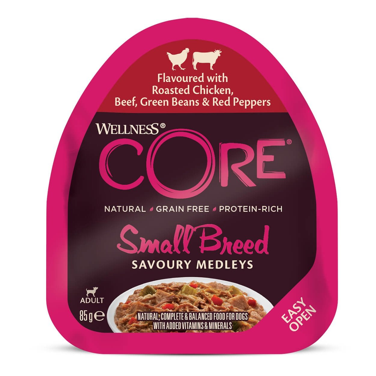 Wellness Core Savoury Medleys Flavoured With Chicken, Beef, Green Beans and Red Peppers Wet Dog Food