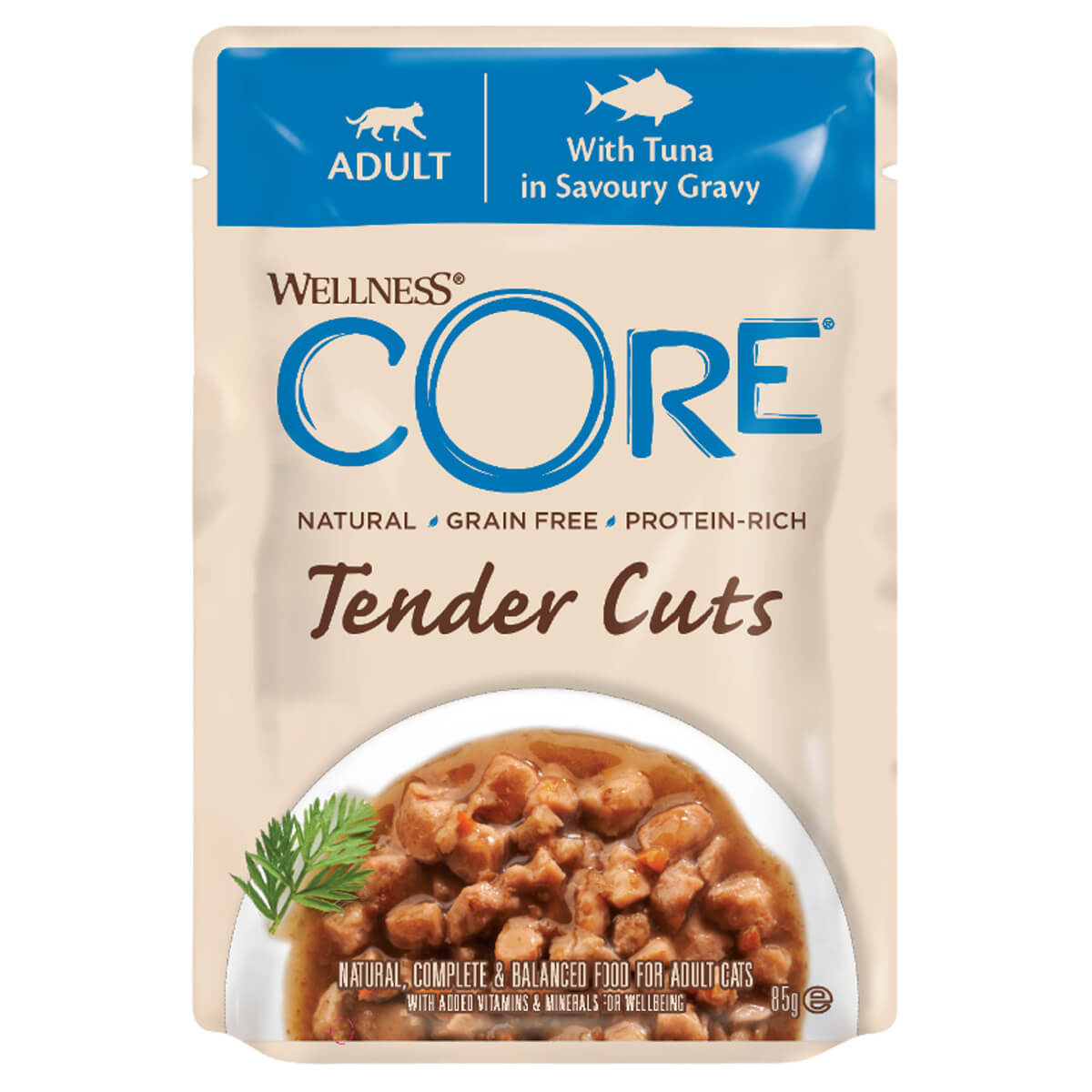 Wellness Core Tender Cuts With Tuna in Savoury Gravy Wet Cat Food 85g