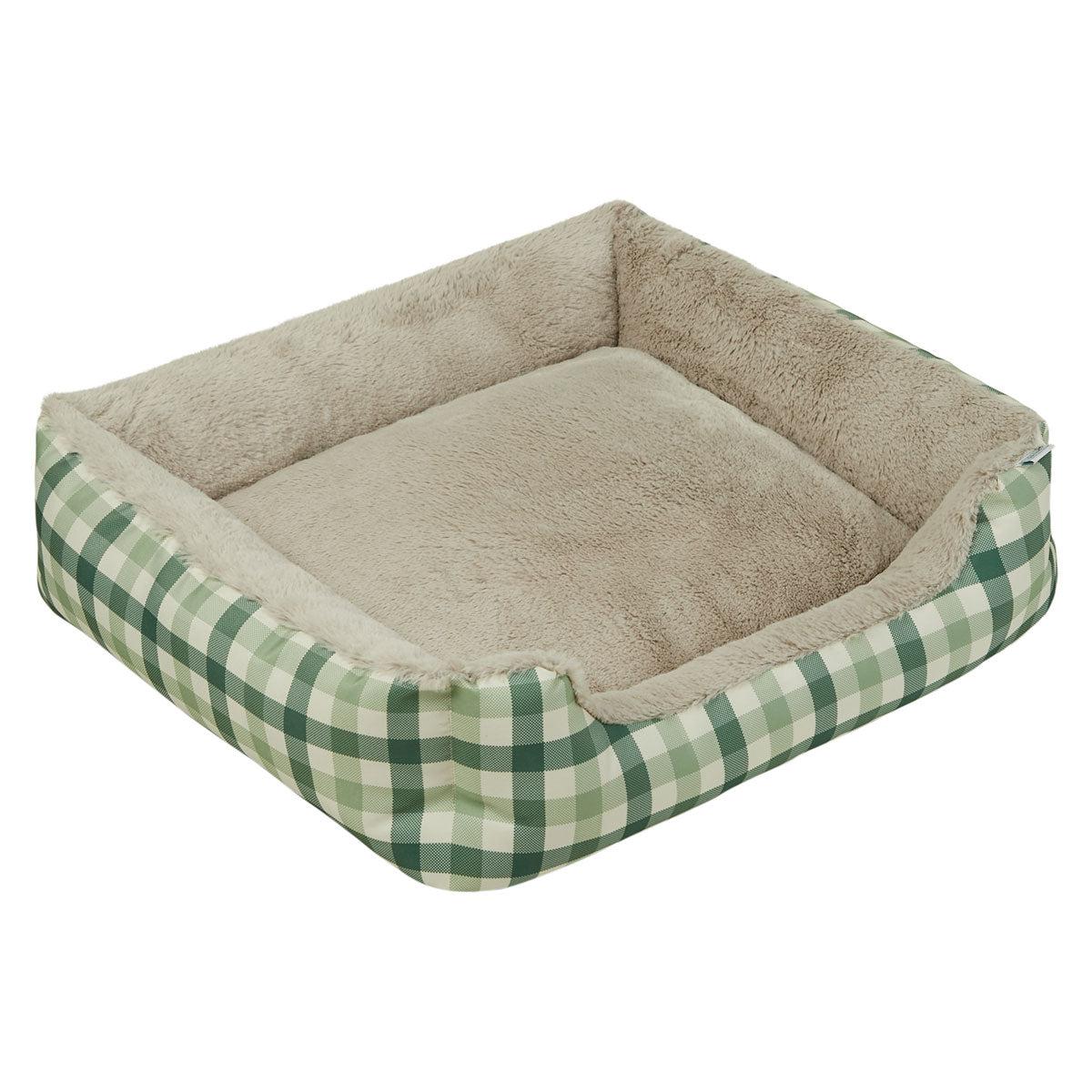 Lexi & Me Bolster Bed Sage Gingham