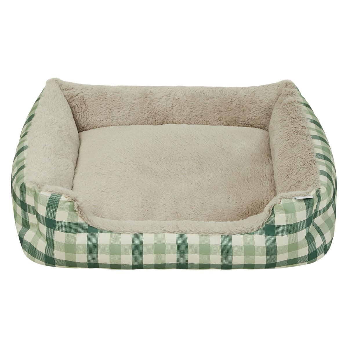 Lexi & Me Bolster Bed Sage Gingham