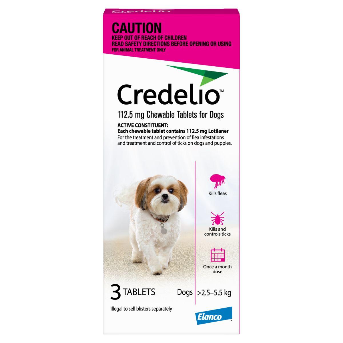 Credelio Tasty Chew Flea & Tick Treatment Small Dog