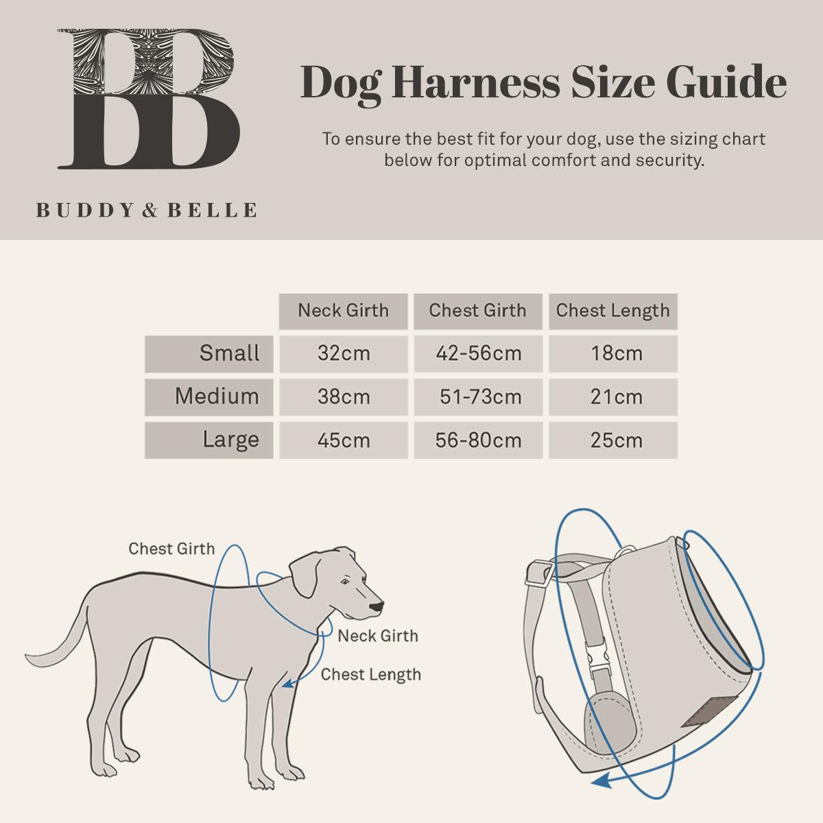 Buddy & Belle Dog Harness Bottle Green