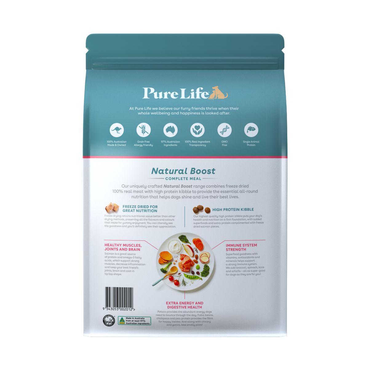 Pure Life Natural Boost Adult Salmon Freeze Dried Dog Food