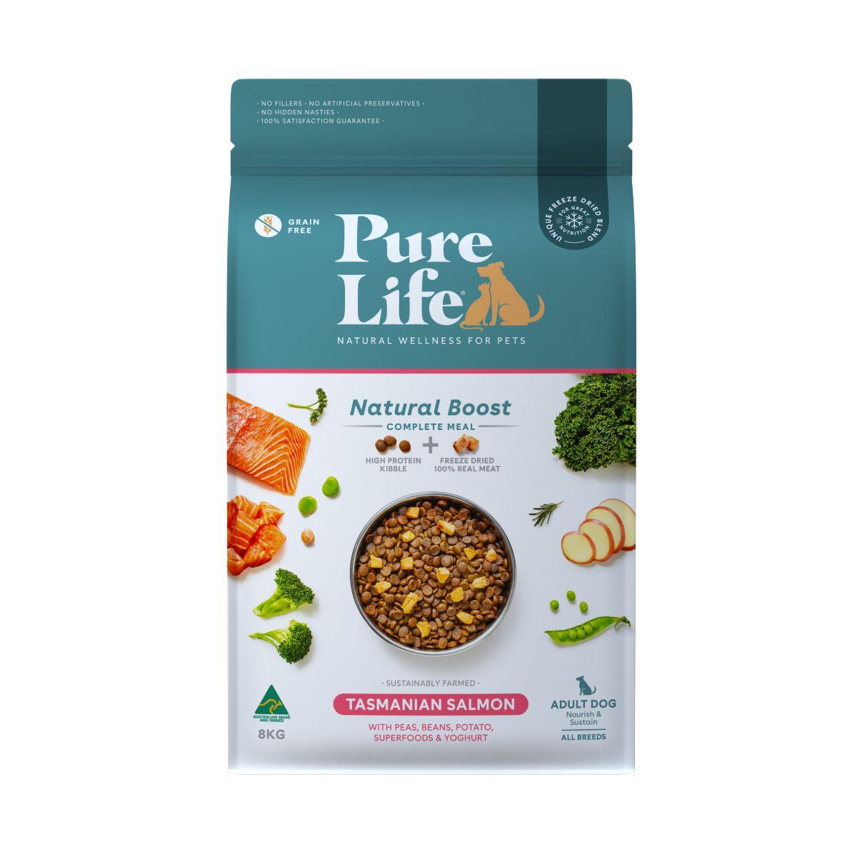 Pure Life Natural Boost Adult Salmon Freeze Dried Dog Food