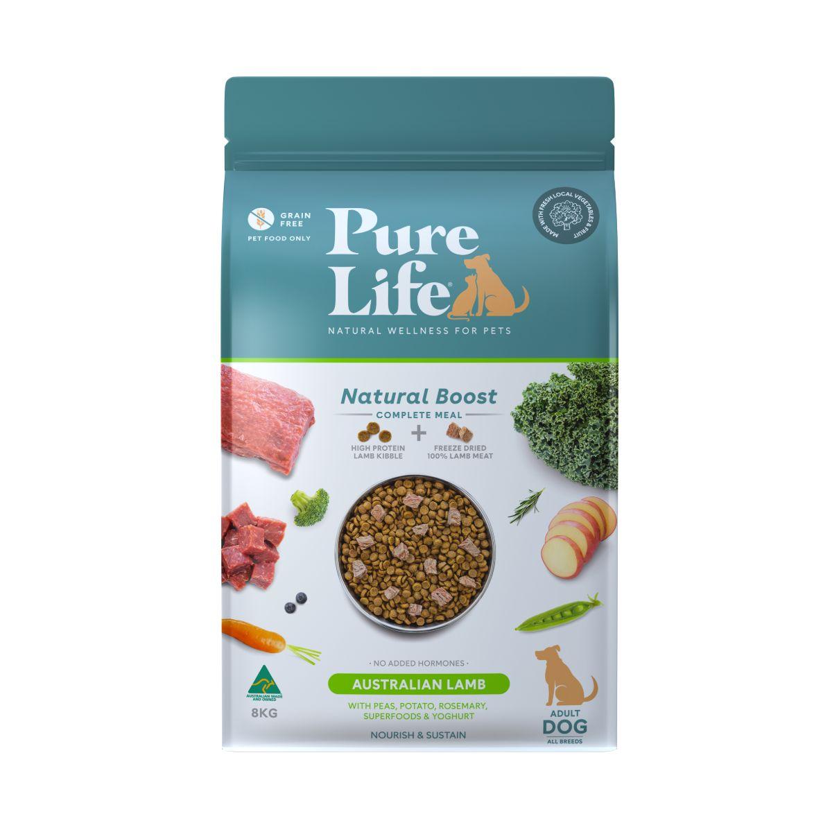 Pure Life Natural Boost Adult Lamb Freeze Dried Dog Food