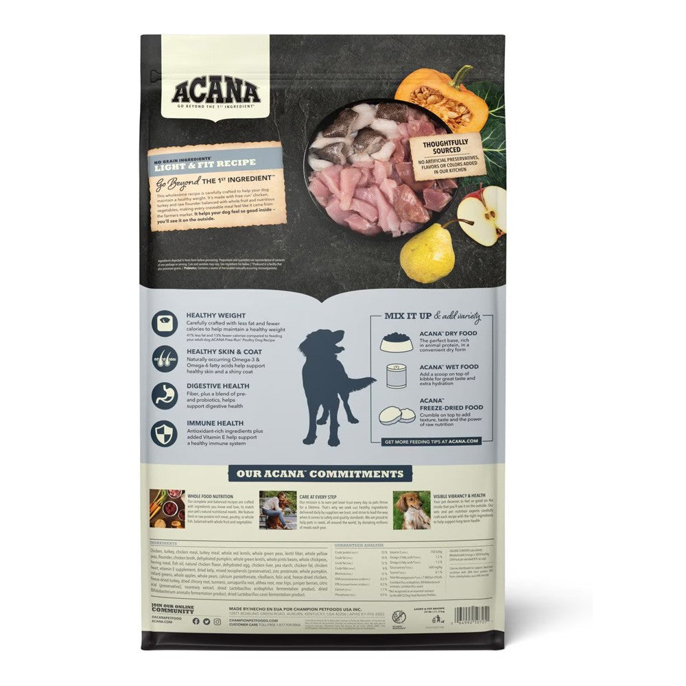 Acana Light & Fit Dry Adult Dog Food