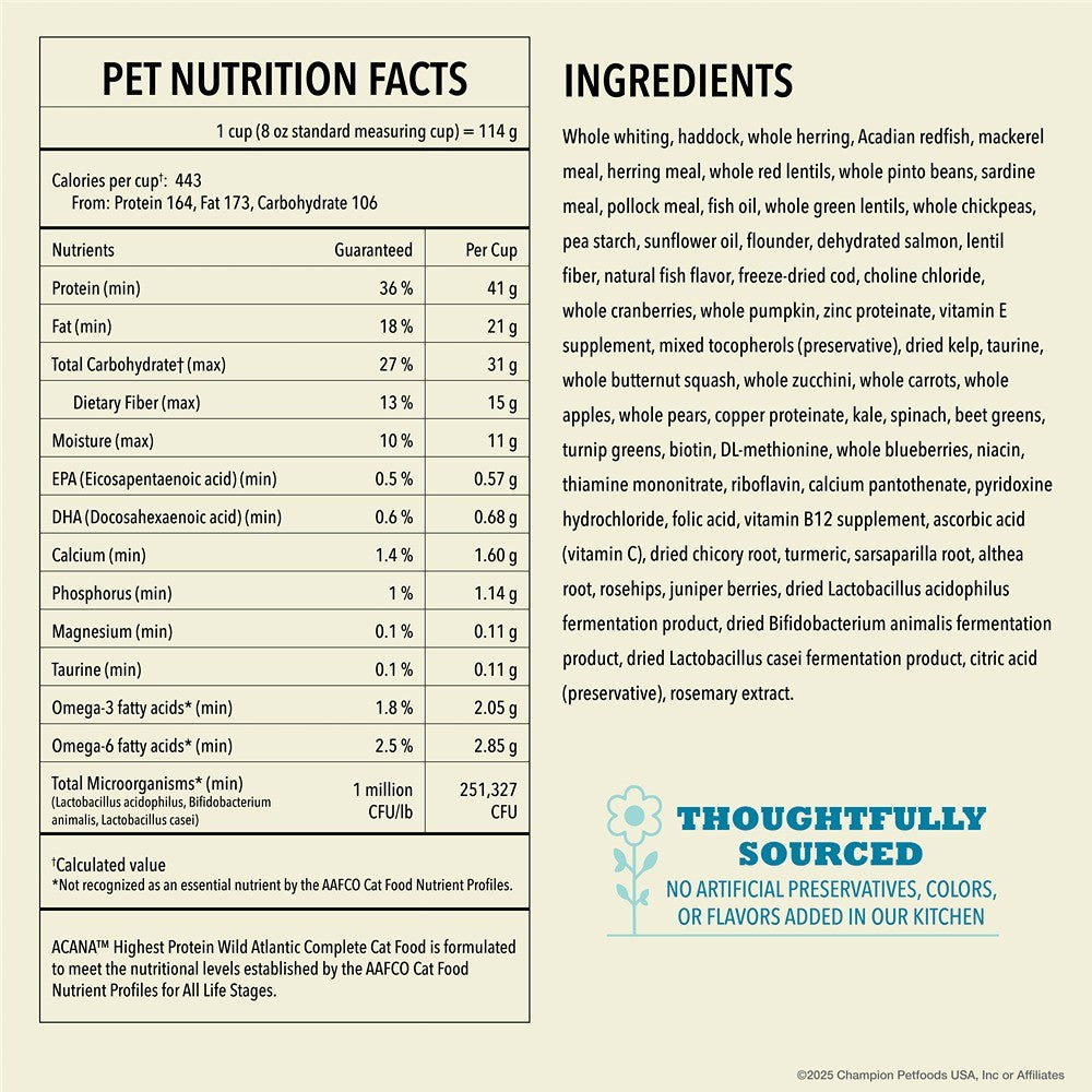 Acana Wild Atlantic Dry Adult Cat Food