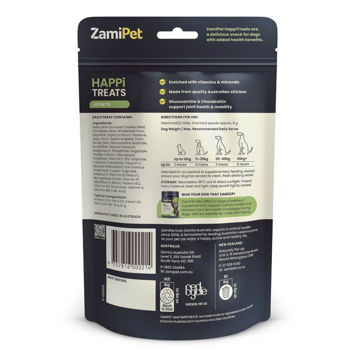 ZamiPet HappiTreats Joints Dog Treats 200G