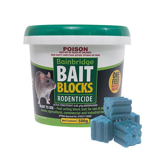 Bainbridge Rodent Bait Blocks Brodifacoum 0.05g/kg