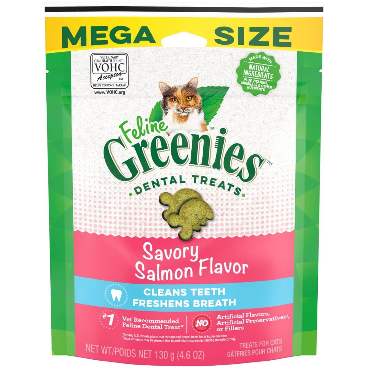 Greenies Savory Salmon Feline Dental Cat Treats
