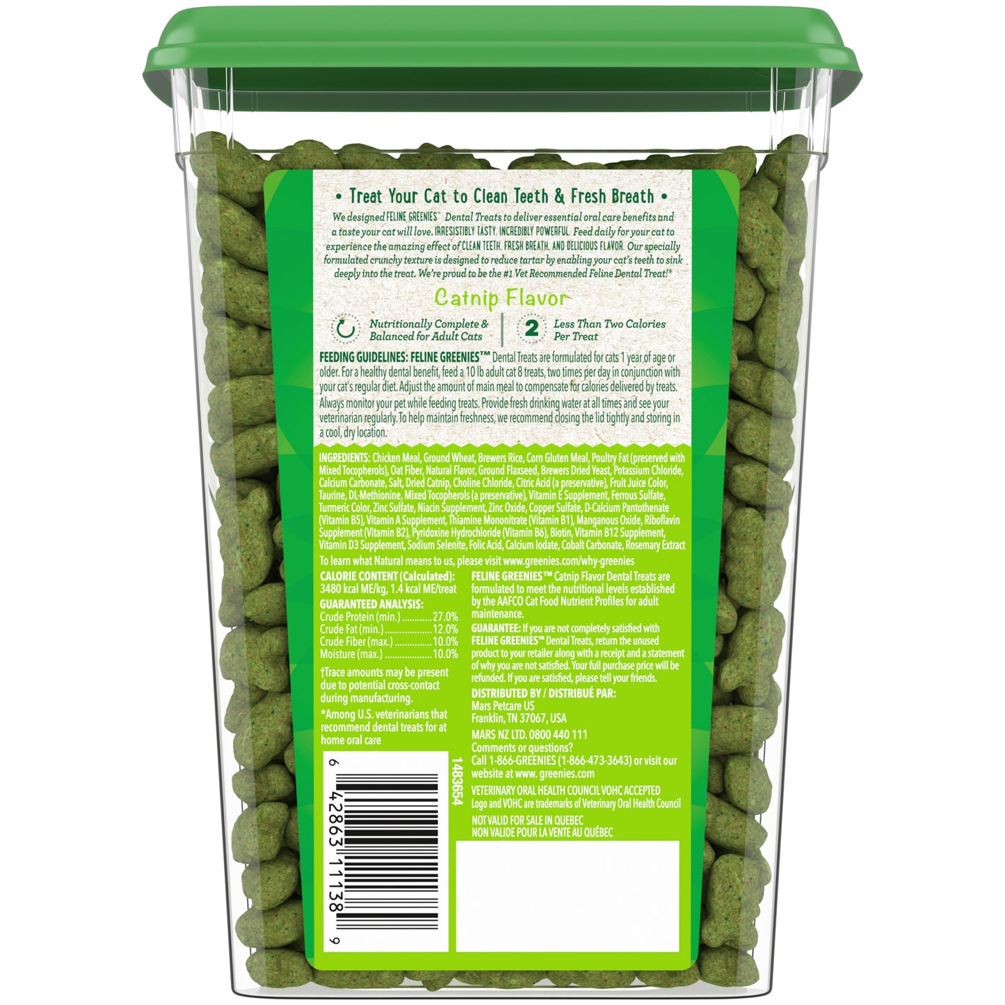 Greenies Catnip Feline Dental Cat Treats