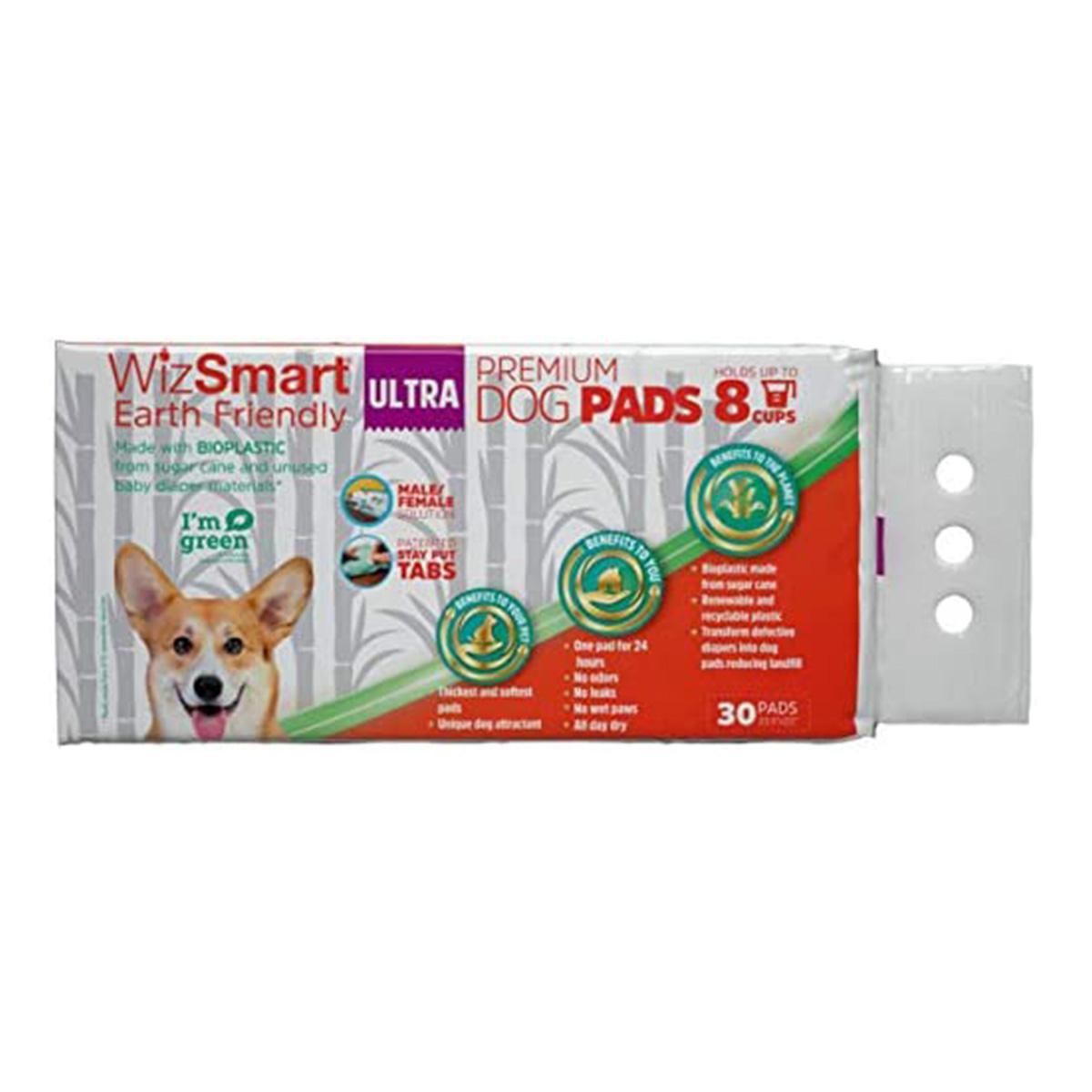 WizSmart Earth Friendly Dog and Puppy Training Pads Ultra