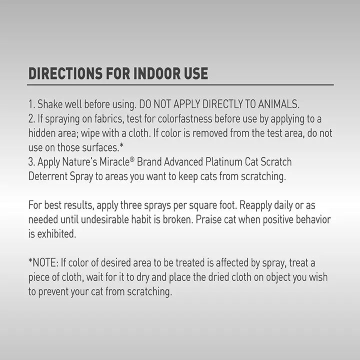 Nature's Miracle Advance Platinum Scratch Deterrent Spray
