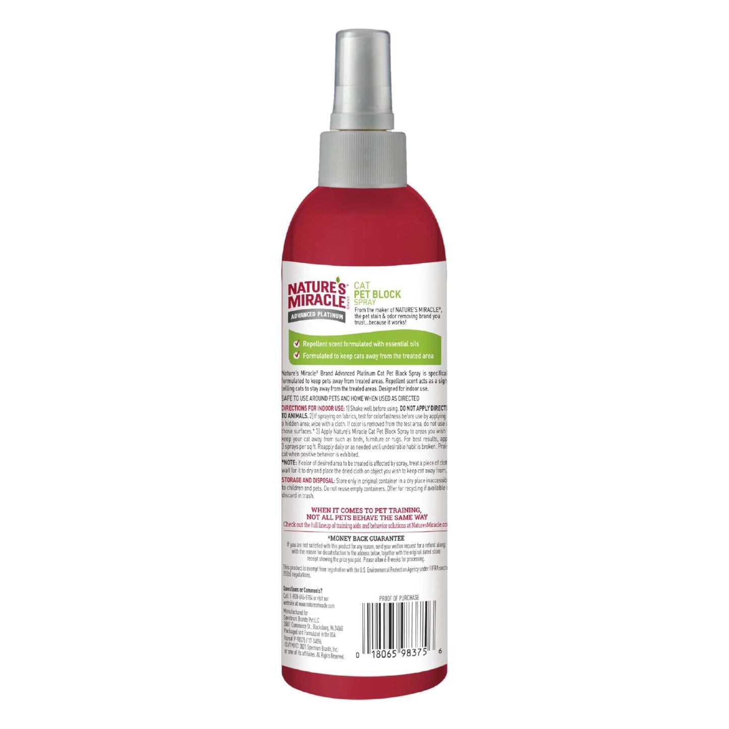 Nature's Miracle Advance Platinum Cat Block Spray