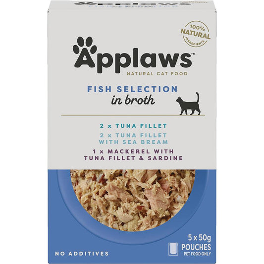 Applaws Natural Tuna in Broth Wet Cat Food Pouches