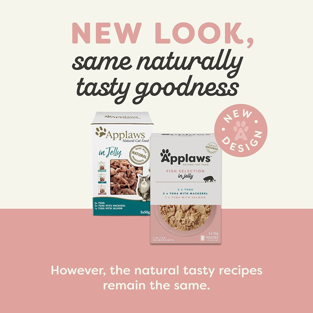 Applaws Natural Tuna in Jelly Wet Cat Food Pouches