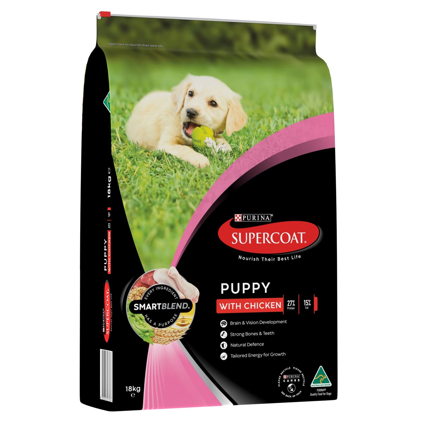 Supercoat Puppy Chicken Dry Dog Food 18kg