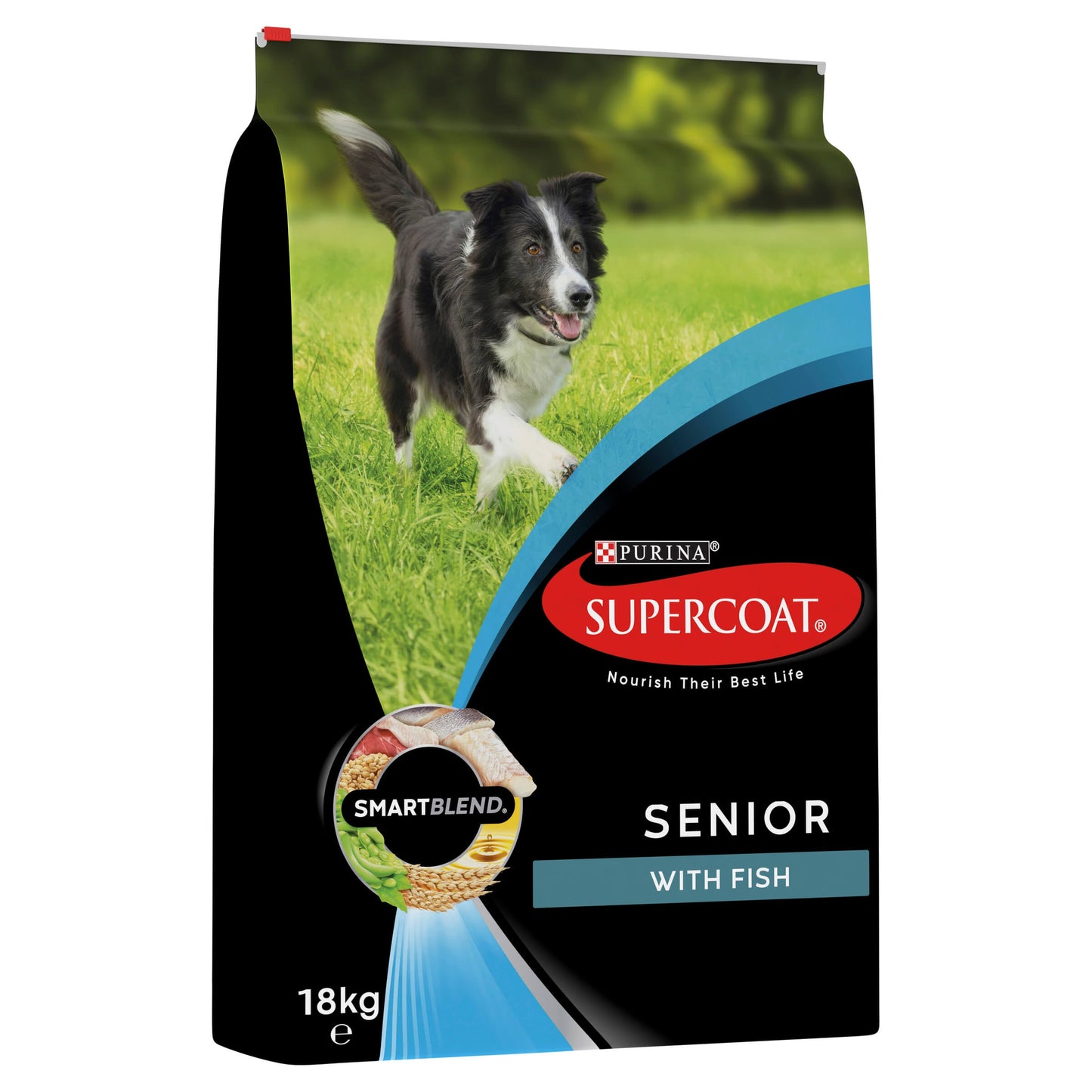 Supercoat Senior Fish Dry Dog Food 18kg