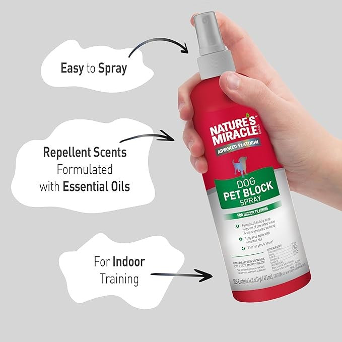 Nature's Miracle Advance Platinum Dog Block Spray