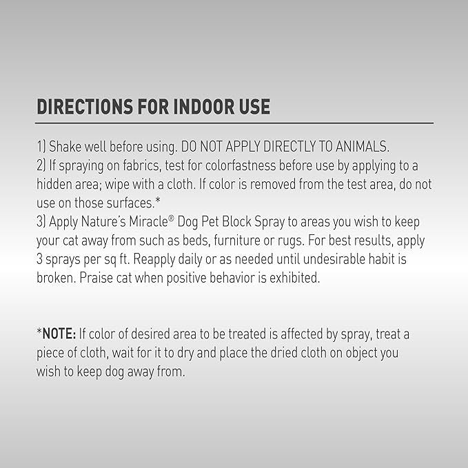 Nature's Miracle Advance Platinum Dog Block Spray
