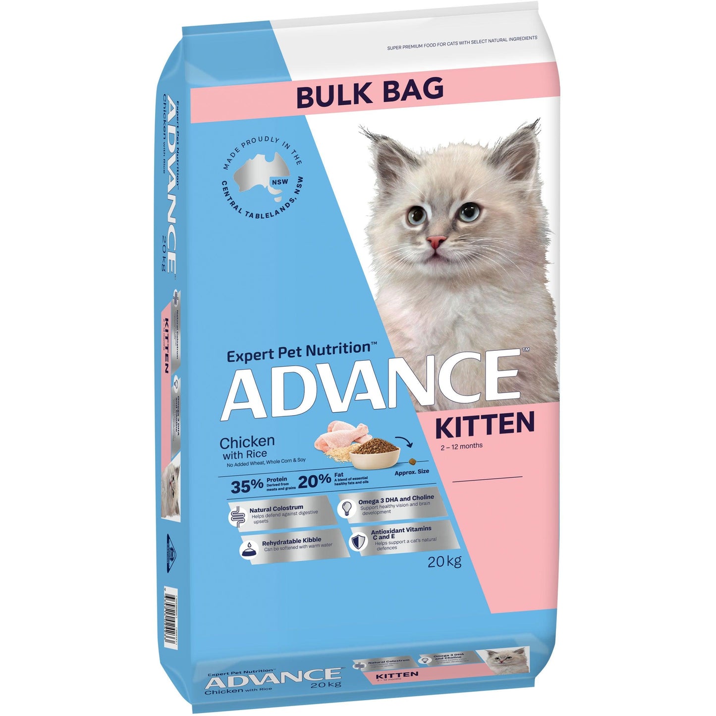 Advance Kitten Chicken With Rice Dry Cat Food