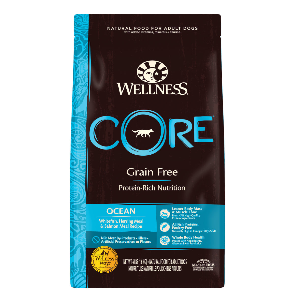 Wellness Core Grain Free Adult Ocean Formula Whitefish, Herring Meal & Salmon Meal Dry Dog Food