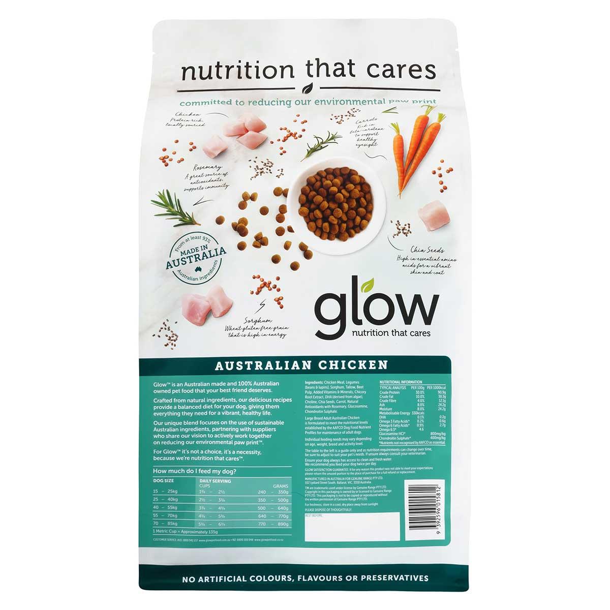 Glow Adult Large Breed Australian Chicken Dry Dog Food