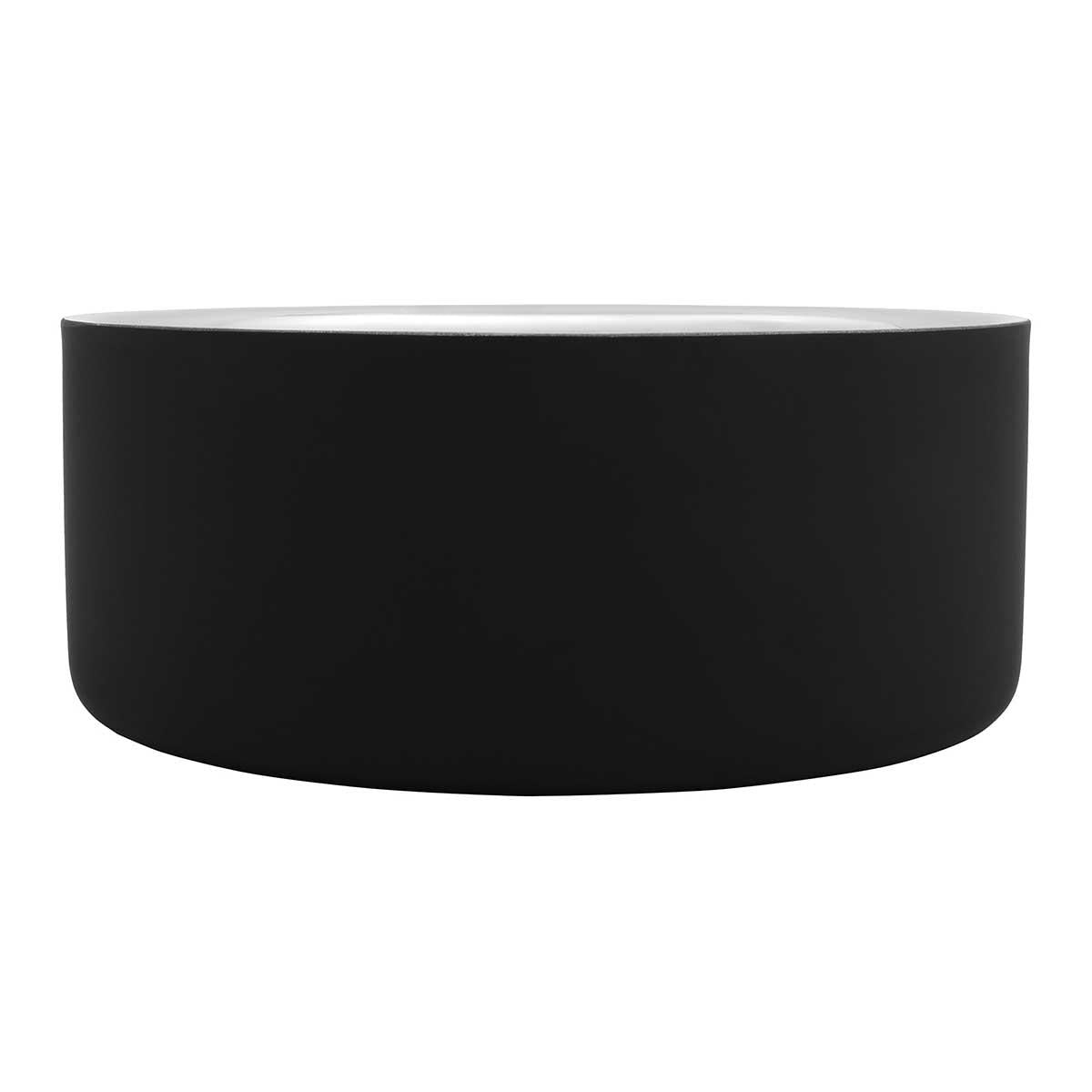 Buddy & Belle Round Double Wall Dog Bowl Matte Black