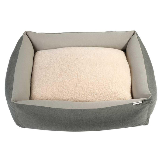 Buddy & Belle Reversible Bolster Dog Bed Moss