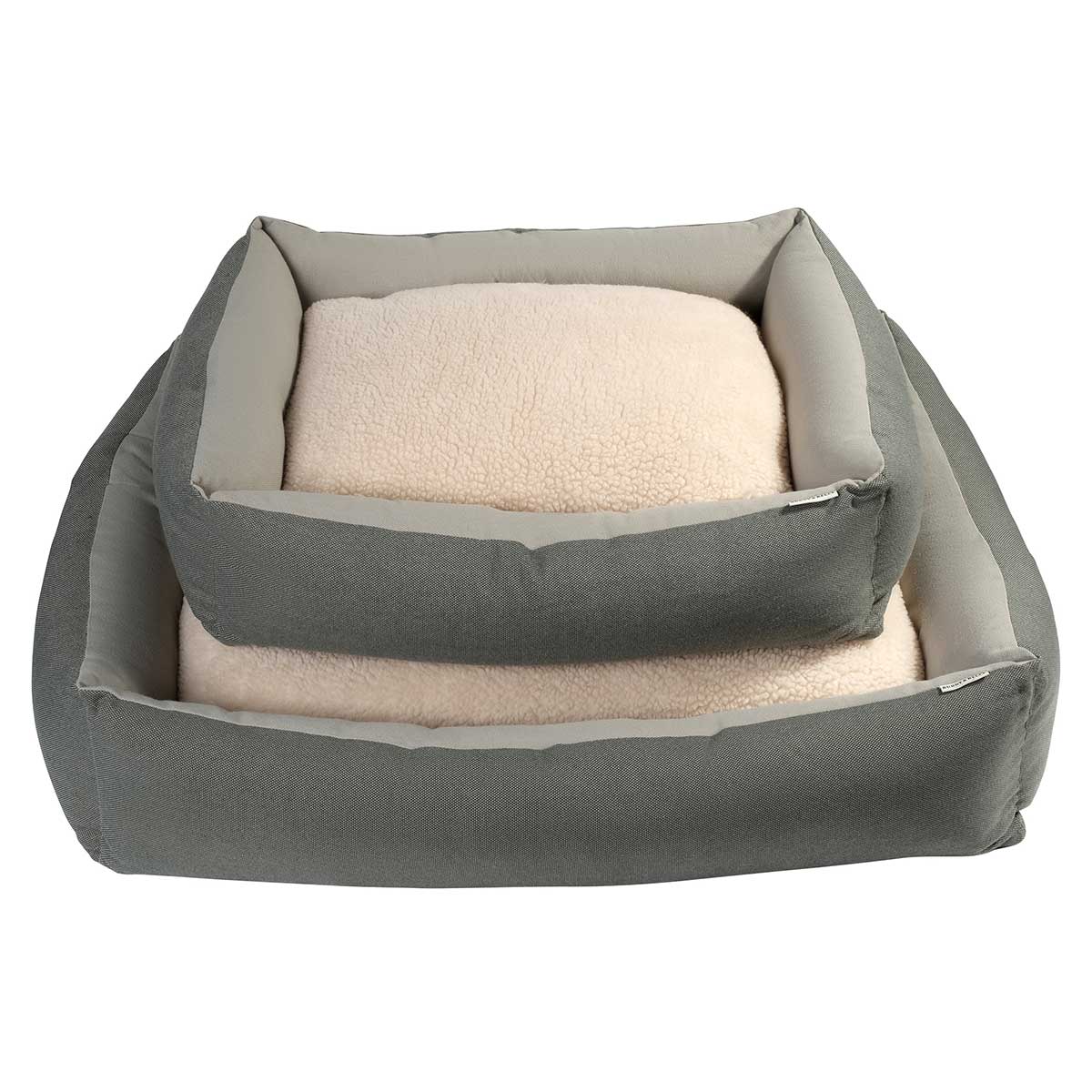 Buddy & Belle Reversible Bolster Dog Bed Moss