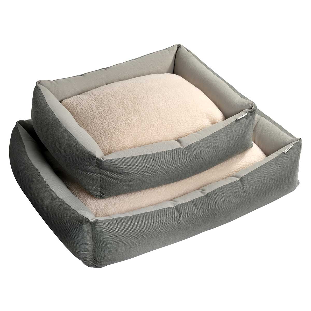 Buddy & Belle Reversible Bolster Dog Bed Moss