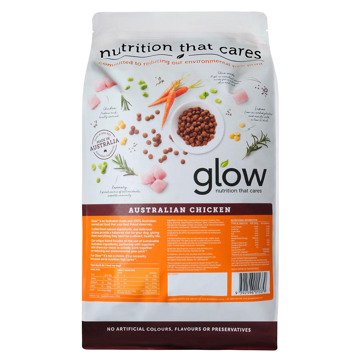 Glow Mature Australian Chicken Dry Dog Food