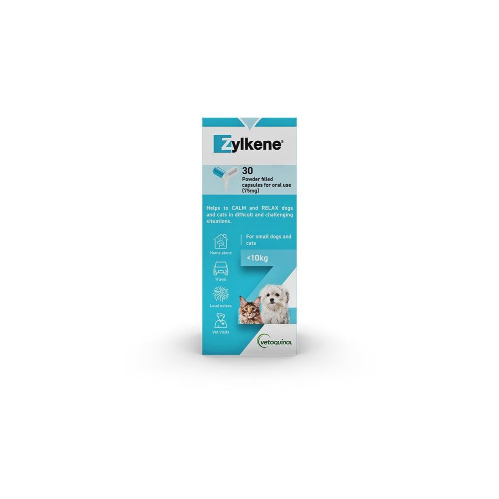 ZYLKENE Capsules 75mg Cats & Dogs under 10kg 30pk