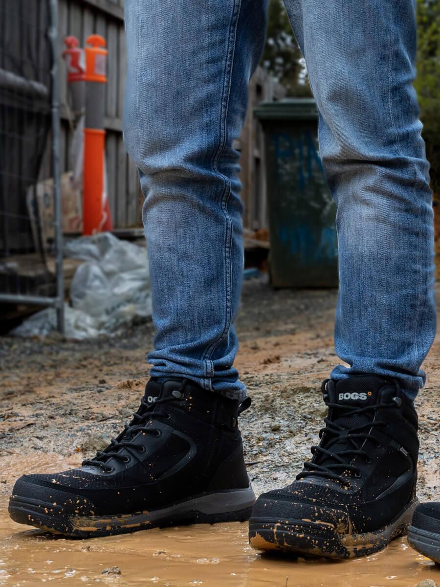 BOGS Batter Mid Men Workboot Black