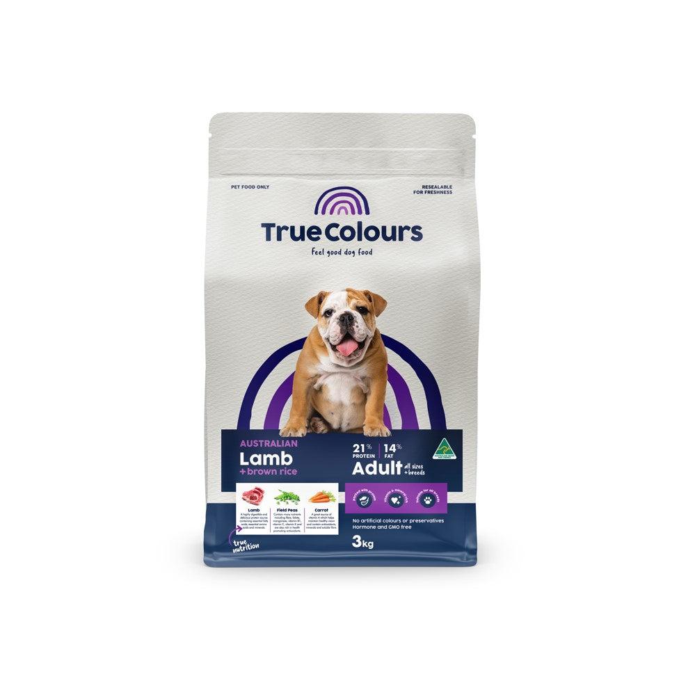 True Colours Adult Lamb & Brown Rice Dry Dog Food