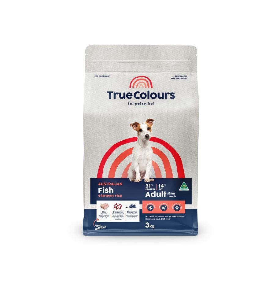 True Colours Adult Fish & Brown Rice Dry Dog Food