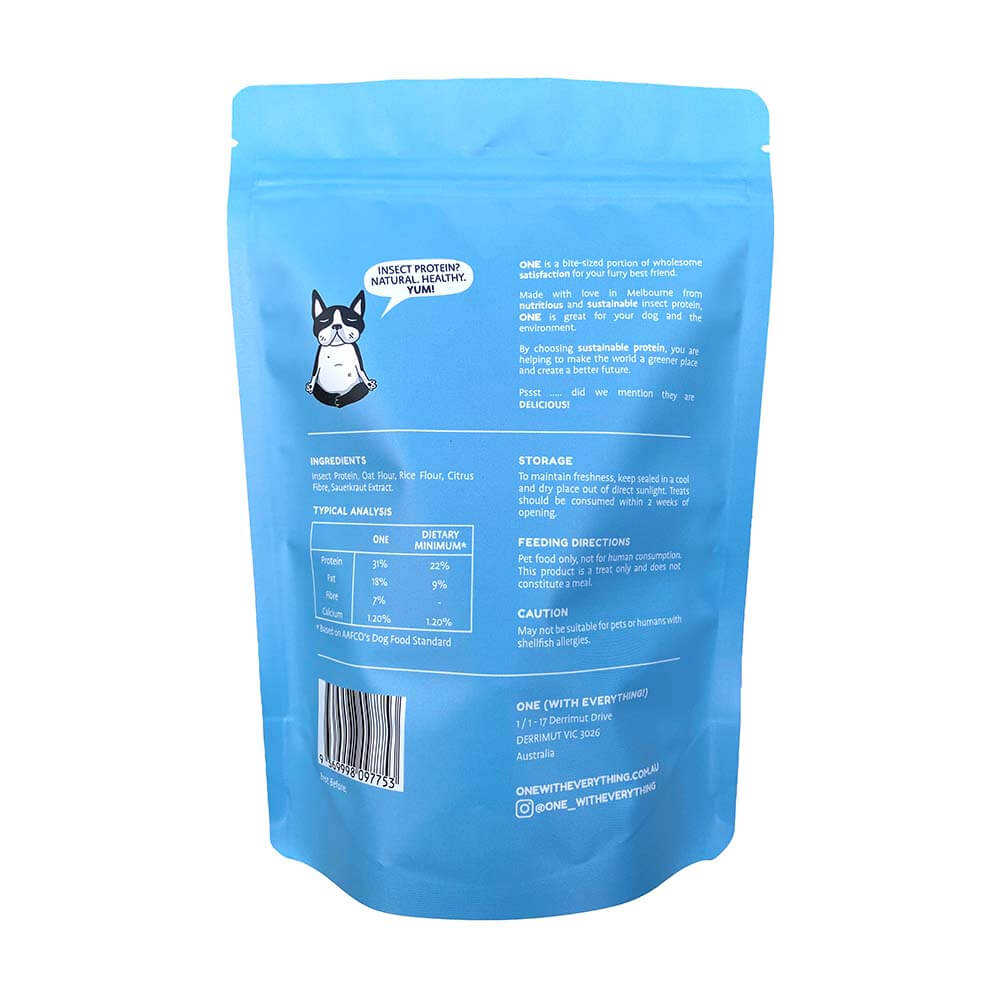 One with Everything Small Protein Bites Dog Treats 150g