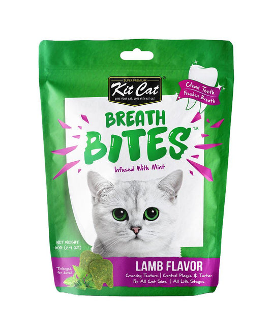 Kit Cat Breath Bites Lamb Dental Cat Treats