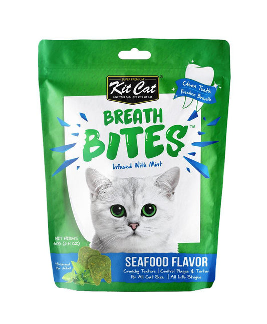 Kit Cat Breath Bites Seafood Dental Cat Treats