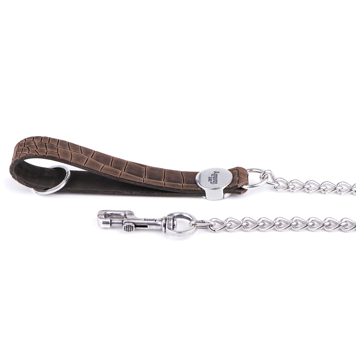 My Family Tucson Leather Chain Leash (60cm)