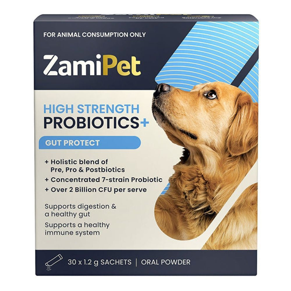 ZamiPet High Strength Probiotics+ Gut Protect Dog Supplement