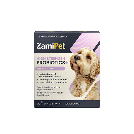 ZamiPet High Strength Probiotics+ Relax & Calm Dog Supplement